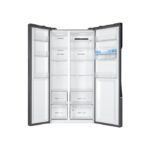 HAIER SBS 90 SÉRIE 3 HSR3918EWPG PORTE RÉFRIGÉRATEUR CÔTE À CÔTE INDÉPENDANT 521 L E ARGENT – Image 2