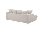 Canapé droit fixe BOBOCHIC X CONFORAMA SIMEON 3 places – Tissu Beige – Image 7