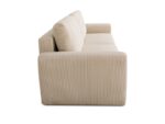 Canapé droit convertible NADO 3 places – Tissu Beige avec coffre de rangement – Image 4