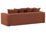 Canapé droit convertible NOAH 3 places – Tissu Terracotta – Image 2