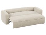 Canapé droit convertible NOAH 3 places – Tissu Beige – Image 6