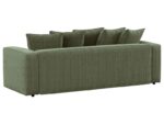 Canapé droit convertible NOAH 3 places – Tissu vert – Image 6