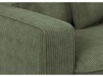 Canapé droit convertible NOAH 3 places – Tissu vert – Image 4