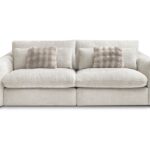 Canapé droit fixe BOBOCHIC X CONFORAMA EUGENE 3 places – Tissu Beige
