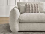 Canapé droit fixe BOBOCHIC X CONFORAMA EUGENE 3 places – Tissu Beige – Image 3