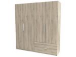 Armoire 4 porte(s) battante 2 tiroir(s) GLORY 2 coloris Chêne kronberg largeur 178.1 cm – Image 9