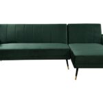 Canapé d'angle réversible KANA 3 places Velours Vert foncé