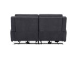 Canapé droit relax électrique BESTA 3 places – Tissu gris foncé – Image 3