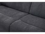 Canapé droit relax électrique BESTA 3 places – Tissu gris foncé – Image 5