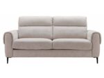 Canapé droit convertible KANDY 3 places – Tissu beige
