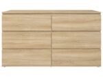 Commode 6 tiroir(s) 0 niche(s) OPUS coloris Bois clair largeur 150.6 cm – Image 8