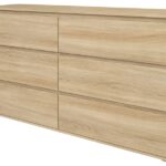 Commode 6 tiroir(s) 0 niche(s) OPUS coloris Bois clair largeur 150.6 cm