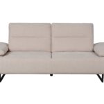 Canapé droit fixe MARCELO 3 places Tissu Beige
