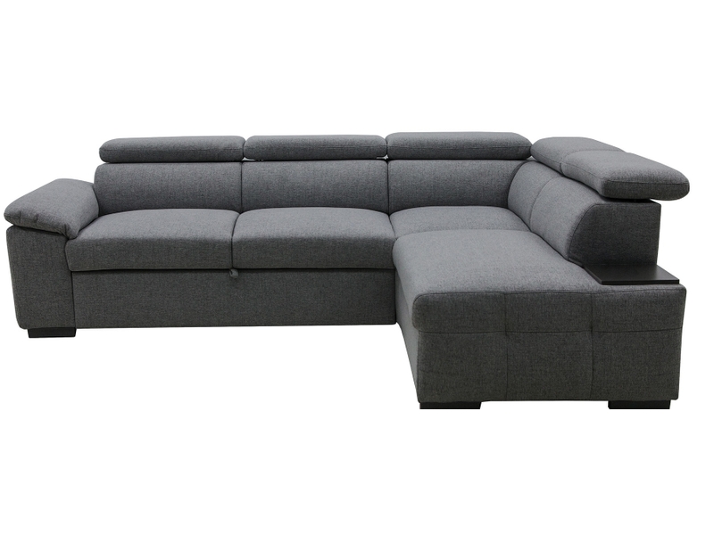 G_792118_A Canapé d'angle réversible convertible GUILLERMO 4 places – Tissu gris anthracite – Image 1