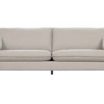 Canapé droit fixe SASHA 3 places Tissu Beige