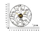 Horloge ronde en métal faces 50 x 3.5 cm (0) – Image 4