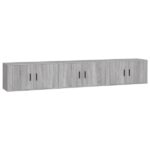 Meuble tv gris 80 cm