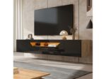 Meuble tv noir 180 cm SWEIKO – Image 2