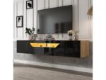 Meuble tv noir 180 cm SWEIKO – Image 4