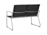 Salon de jardin 4 pcs | mobilier de jardin | ensemble de jardin tissu et acier noir – Image 5