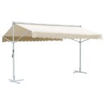 Vidaxl auvent sur pied 500 x 300 cm crème 145883