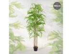 Bambou artificiel plante avec tronc arbre en pot 180 cm déco de chambre salon – Image 2
