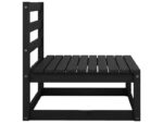 Salon de jardin 3 pcs noir bois de pin massif ,design 2025 70x70x67 cm NEUF - neuf – Image 4