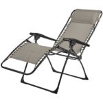 Palavas - lot de 2 fauteuils relax - pliant - acier - lin