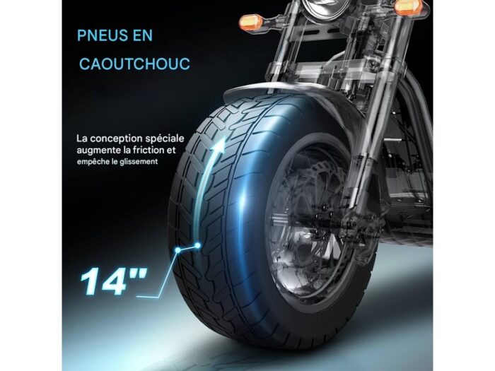 Trottinette Électrique Honeywhale M5 Max avec Siège 14" Certification EEC – Moteur 1000W, Batterie 13Ah, Vitesse Max 40 km/h, Autonomie Jusqu'à 40 km M5 Max – Image 5