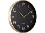 Horloge murale ronde elegance glow noir (0)