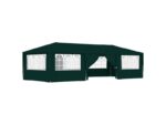 Tente de réception | tonnelle | chapiteau avec parois latérales 4x9 m vert 90 gm²