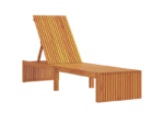 Vidaxl chaise longue 200x55x30 cm en bois d'acacia massif
