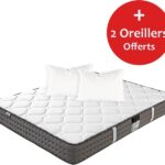 Matelas 160x200 cm – LUXURY LITERIE – Fabrication Portugal – Mousse Haute Résilience – Épaisseur 20 cm – Soutien Ferme