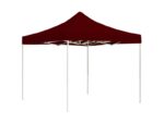 Tente de réception | tonnelle | chapiteau pliable aluminium 2 x 2 m bordeaux – Image 2