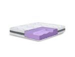 Matelas 90x190 cm THE WHITE STONE CARBONH25-90X190X25 Mousse soutien Ferme épaisseur 25 cm