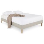 Sommier tapissier 120x190 cm IDIMEX épaisseur 2.0 cm vendu avec pieds