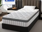 Matelas 90x190 cm DORMIIA – Ressorts + Mémoire de forme – Épaisseur 25 cm – Soutien Medium – Image 2