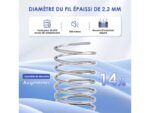 Matelas 90x190 cm DORMIIA – Ressorts + Mémoire de forme – Épaisseur 25 cm – Soutien Medium – Image 5