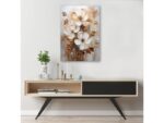 Tableau sur toile fleurs beiges peintes 70x100 1238858888 – Image 2
