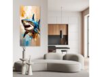 Tabelau sur toile, requin poisson animal marin 1256799708 – Image 2