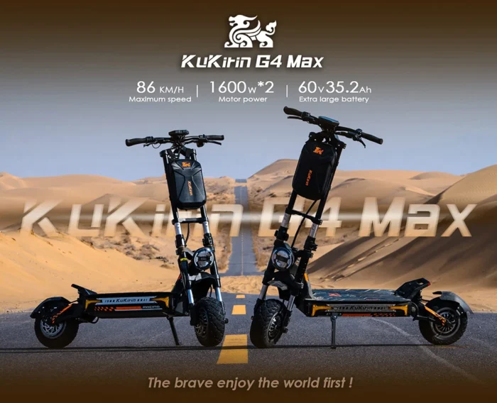 Kukirin g4 max scooter électrique sans balais 2*1600w 60 v 35,2 ah – Image 6