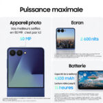 Samsung Galaxy Z Flip 7 Bleu Nuit – 12 Go RAM / 512 Go – Dual SIM 5G – Image 3
