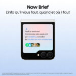 Samsung Galaxy Z Flip 7 FE Blanc – 8 Go RAM / 128 Go – Dual SIM 5G – Image 3