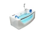 Home deluxe - baignoire avec hydromassage - atlantic m - dimensions : 175 x 85 x 60 cm - chauffage, fonction massage