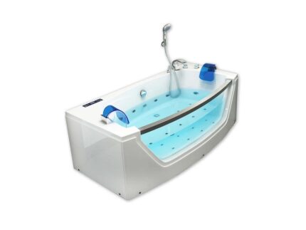 Home deluxe - baignoire avec hydromassage - atlantic m - dimensions : 175 x 85 x 60 cm - chauffage, fonction massage