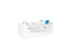 Home deluxe - baignoire avec hydromassage - atlantic m - dimensions : 175 x 85 x 60 cm - chauffage, fonction massage – Image 3