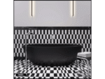 Baignoire îlot - 175 x 78 cm - shell - noir mat - avec siphon inclus – Image 5