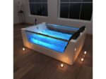Home deluxe - baignoire avec hydromassage - atlantic xl - dimensions : 180 x 120 x 60 cm - chauffage, fonction massage et accessoires complets inclus i baignoire pour 2 personnes, piscine intérieure – Image 2