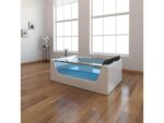 Home deluxe - baignoire avec hydromassage - atlantic xl - dimensions : 180 x 120 x 60 cm - chauffage, fonction massage et accessoires complets inclus i baignoire pour 2 personnes, piscine intérieure – Image 3