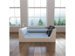 Home deluxe - baignoire avec hydromassage - atlantic xl - dimensions : 180 x 120 x 60 cm - chauffage, fonction massage et accessoires complets inclus i baignoire pour 2 personnes, piscine intérieure – Image 4